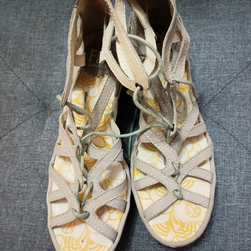 Stylish Beige Fly London Women's Sandals Womens 38